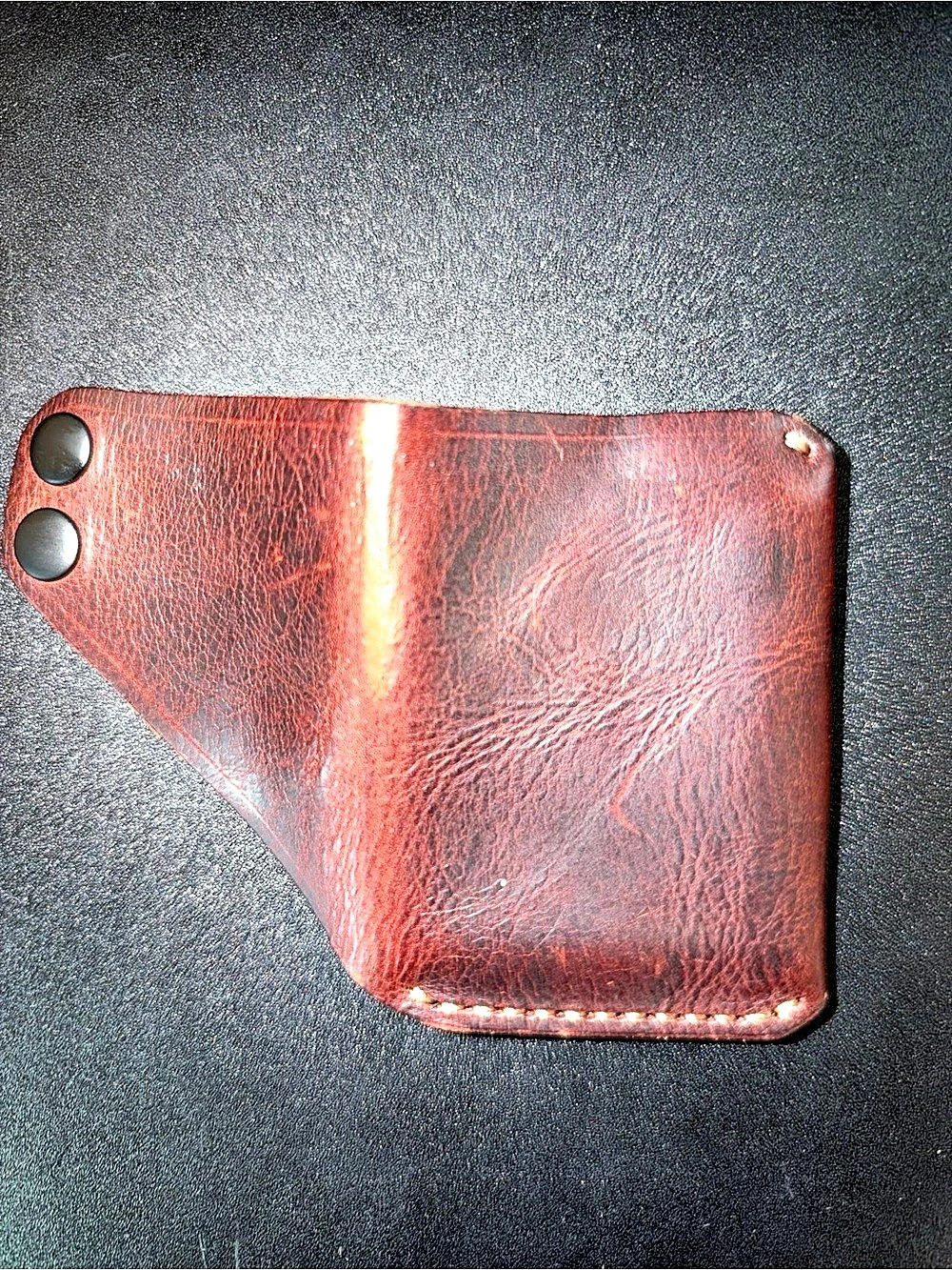 Speakeasy Leather Dillinger Minimalist Front Pocket Wallet Brown